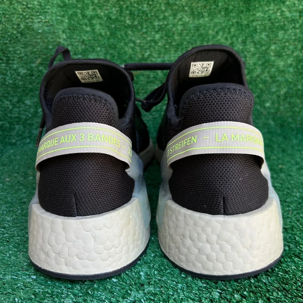 Adidas NMD_V3 Core Black Signal Green Mens Running Shoes GY6166 Size 11.5